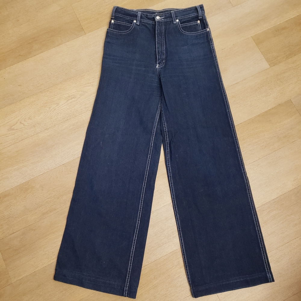 DESPERADO Vintage Mens Wide-Leg Dark Denim Blue Jeans Like New